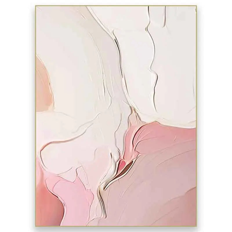 Pink Milk Color Pic 100% Hand Painted Modern Abstract Oil Painting On Canvas Wall Art  For Living Room Home Decoration No Frame